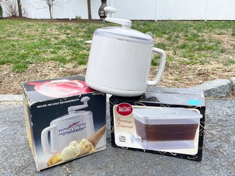 Small Appliances In Boxes  -  Beverage Dispense, Ice Cream Maker