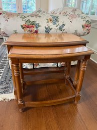 Mid Century Wood Nesting Tables