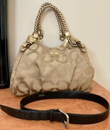 COACH Purse And Coach Leather Belt