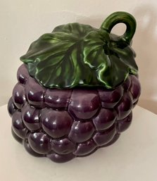 Vintage Cookie Jar Shaped As Bunch Of Grapes