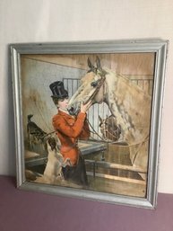 Maud Horse Stable Framed Print