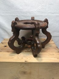 Vintage Solid Wood Plant Stand