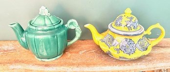 Vintage Pair Of Tea Pots Including USA Pottery