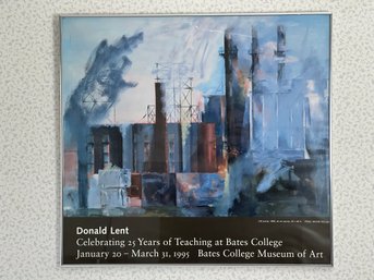 Donald Lent Exhibit At Bates College Museum Of Art Poster In Frame