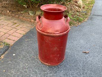 Antique Painted Milk Can