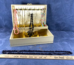 Jewelry - Vintage Box, LA Express Watch, Necklaces, & More