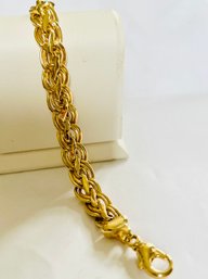 BEAUTIFUL MILOR ITALY GOLD OVER STERLING SILVER BRACELET