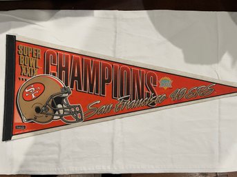 12' X 30' Vintage Sports Banner.  Please Refer To Pictures For Banner You Are Bidding On.  Conditions Vary.