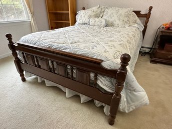 Full Size Wood Bed Frame With Head And Foot Boards - Frame ONLY