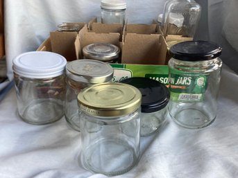 Box Full Of Small Jars