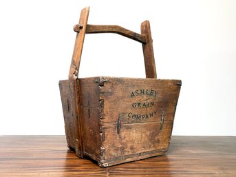 An Antique Grain Bucket