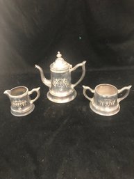 Vintage Metal Tea Set