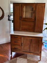 Hoosier Cabinet With Metal Top