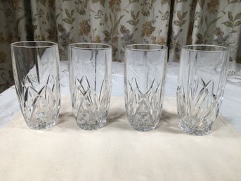 Total Of Eight Pieces WATERFORD / MARQUIS Crystal 4 Rocks - 4 Highball - Look Unused - Very Nice Set - 8 Total