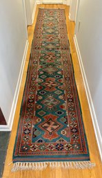 Long Vintage Turkish Rug Runner