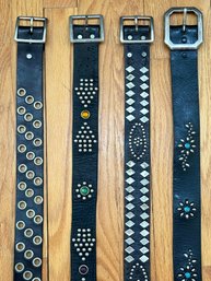 4 Leather Womens Belts / Group 2