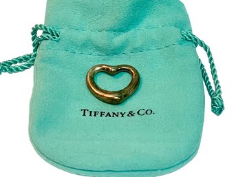 Tiffany & Co. Elsa Peretti Sterling Silver Open Heart Pendant