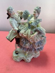Victorian Couple Dancing Figurine Made In Germany