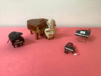 Miniature Piano Figures Lot