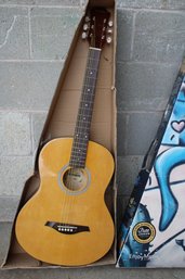 Vintage Hohner HW200 Acoustic Guitar With Box