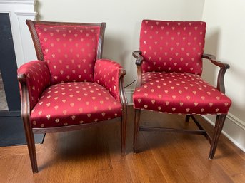 Pair Of Beautifully Upholstered Armchairs