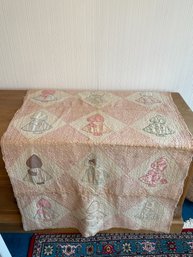 Antique Bonnet Form Handmade Quilt
