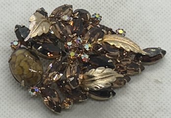 Fine Designer 1940S/50S HATTIE CARNEGIE RHINESTONE BROOCH