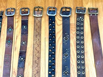 8 Leather Womens Belts / Group 1