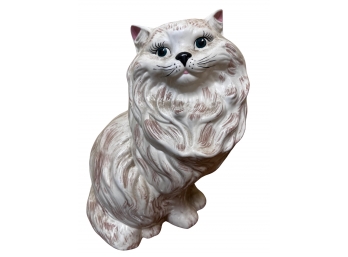 Large Ceramic Persian Cat Statue