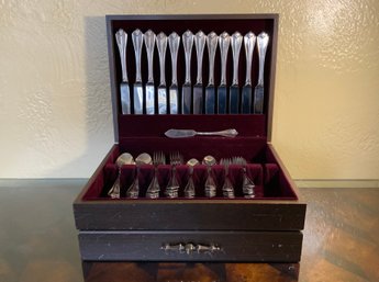 Oneida King James Silverplate Silverware, Service For Twelve,  60 Pcs.