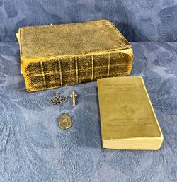 Religious - 1893 Bible, Military New Testament & Metals