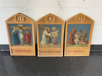 Lot Of 3 Stations Of The Cross