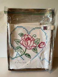 Pair Of Embroidered Pillowcases