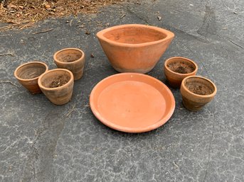 Grouping Of Terra Cotta Pots, 7 Pcs.