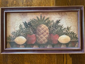 Framed Pineapple, Apple Lemon Picture