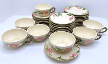 Franciscan Earthenware Tea Cups, Saucers, Cake Plates & Berry Bowls