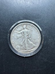 1937 Walking Liberty Silver Half Dollar