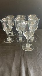 A Lot Of Seven Glass Goblets