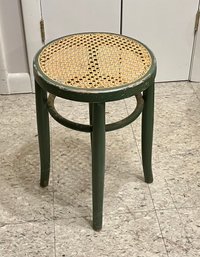 Mid Century Akita Moto Japanese Bentwood And Cane Stool