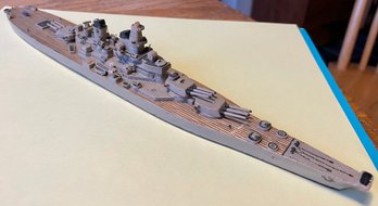 1946 Wooden Model Of The Battleship USS Missouri