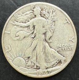 1947-D Walking Liberty Silver Half Dollar