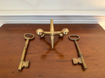 Brass Jack 4 T And Skeleton Keys 7.5