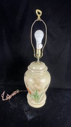 Floral Painted Table Lamp #1