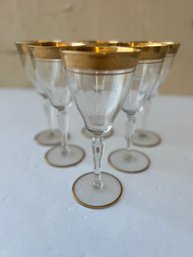Lot Of Six Mid Century Tiffin Franciscan Glasses - Mid Century