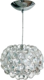 A Foscarini Caboche Style Pendant - Lucite And Chrome