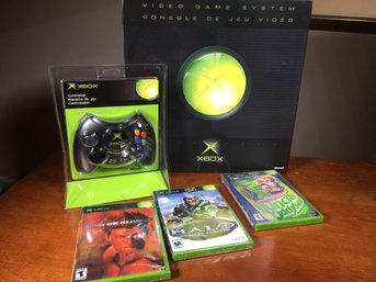 INCREDIBLY RARE FIND - 2001 XBOX With Controller & 3 Games - NEVER OPENED  - Been Sealed For Past 22 Years