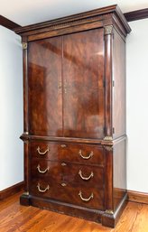 A Beautfiul Flame Mahogany Cabinet By Henredon - Bar, Wardrobe, Your Imagination Is The Limit