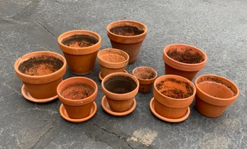 Assortment Of Terra Cotta Pots, 15 Pcs.