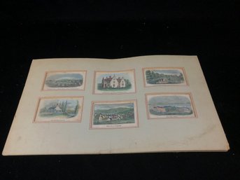 Land Mark Framed Post Cards