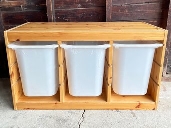 Recycling, Trash, Or Storage Caddy And Containers